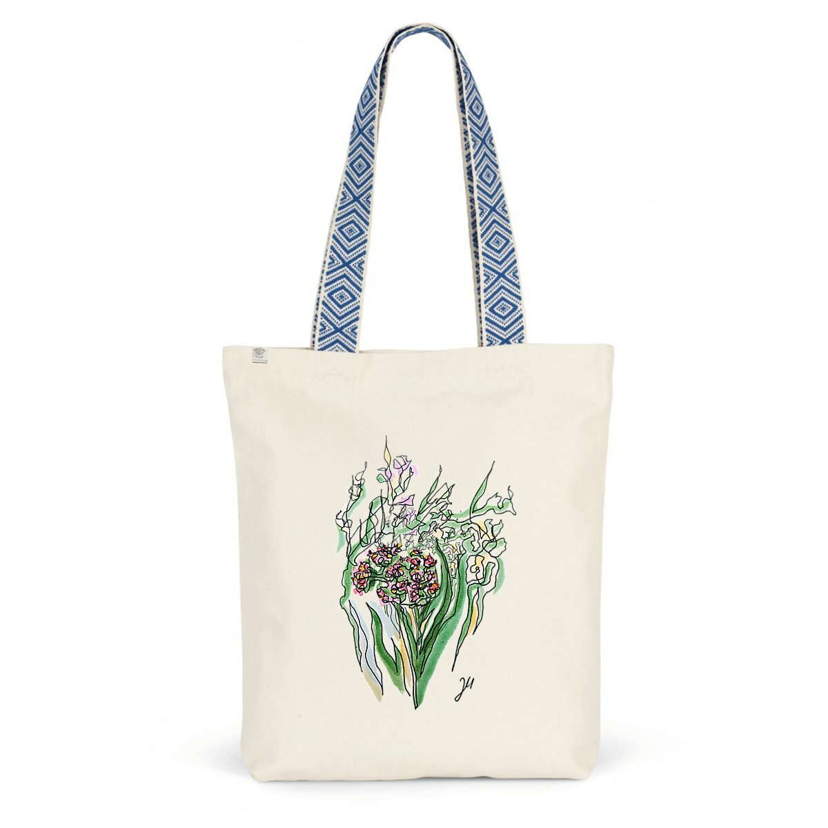Design by Jana - Ethnic totebag - Flowers