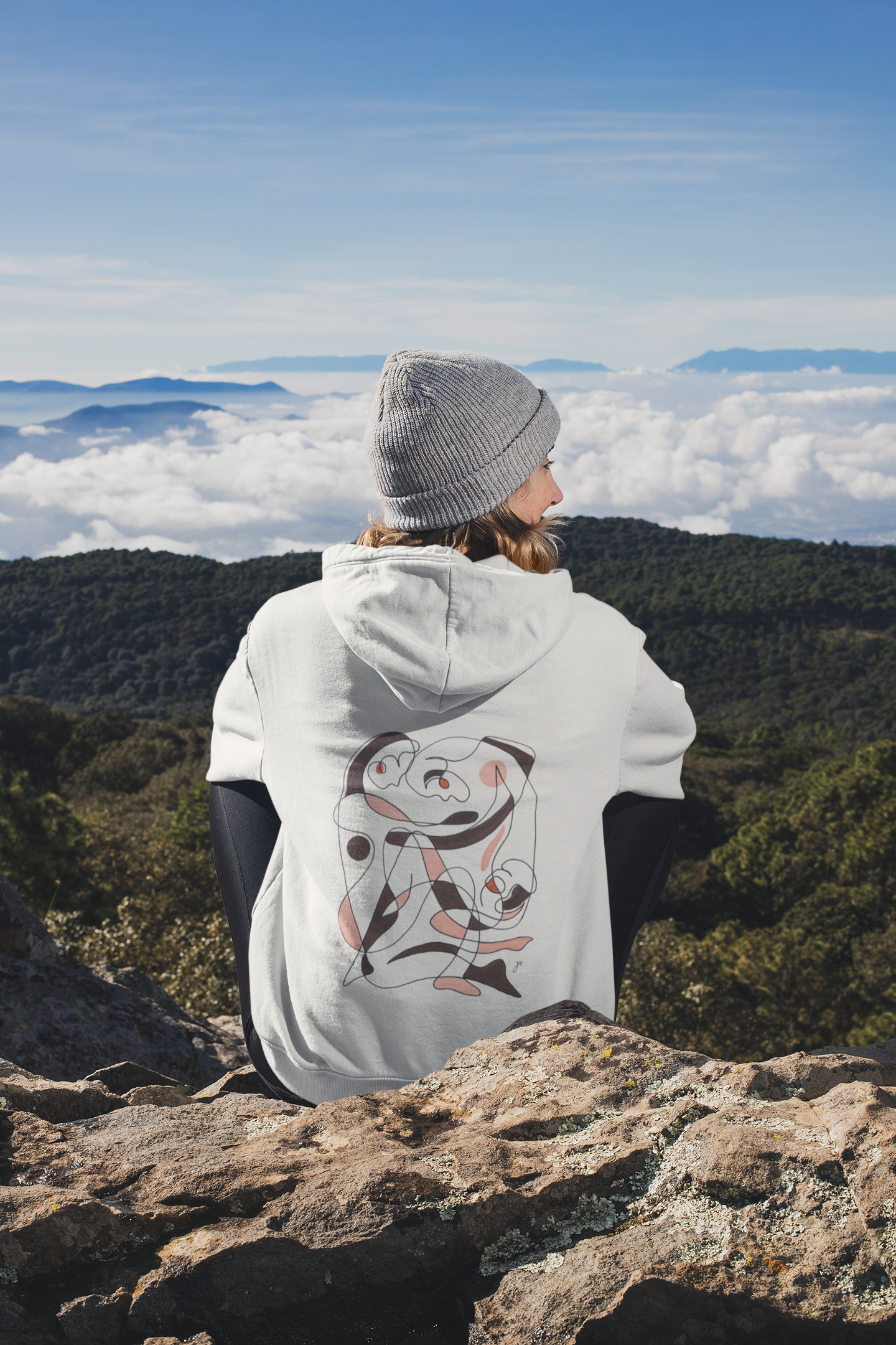 Letting go – Zip Hoodie by Jana