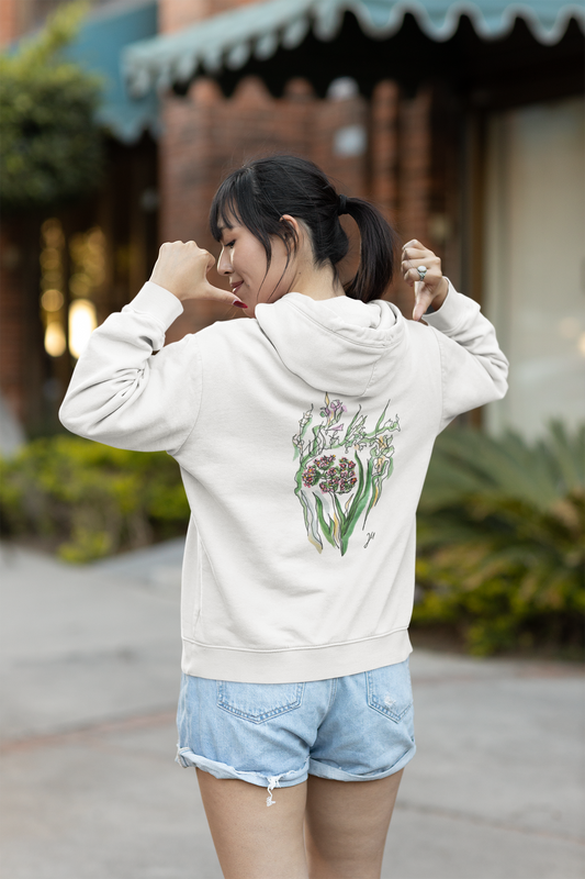 Flowers – Zip Hoodie by Jana