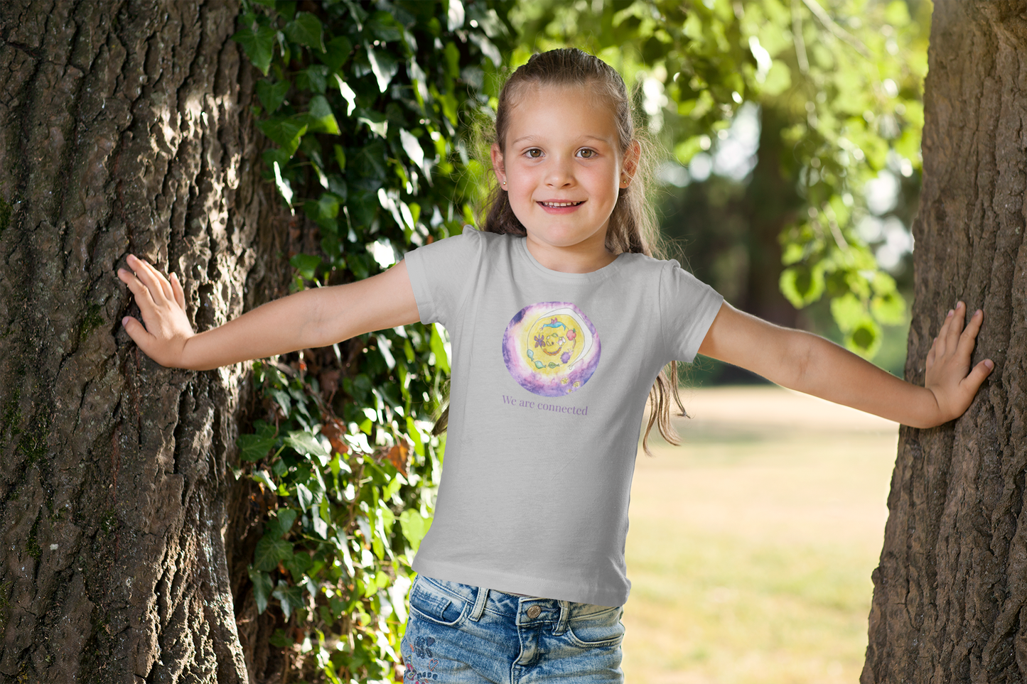 We Are Connected – Kids T-Shirt by Anabel