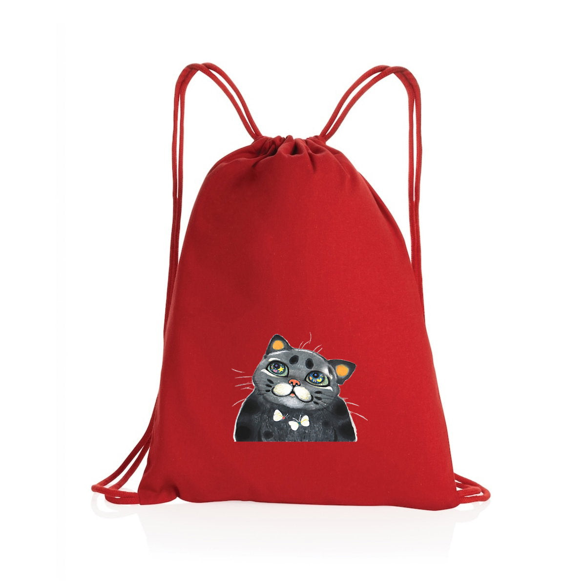 Beyol the Cat - Drawstring backpack by Yu - front_0