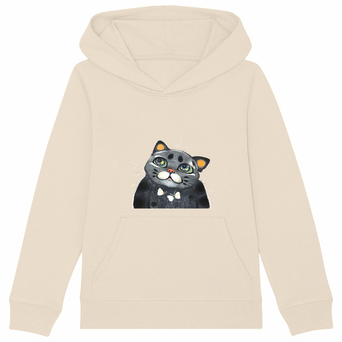 Beyol the cat - by Yu hoodie - front_ivory