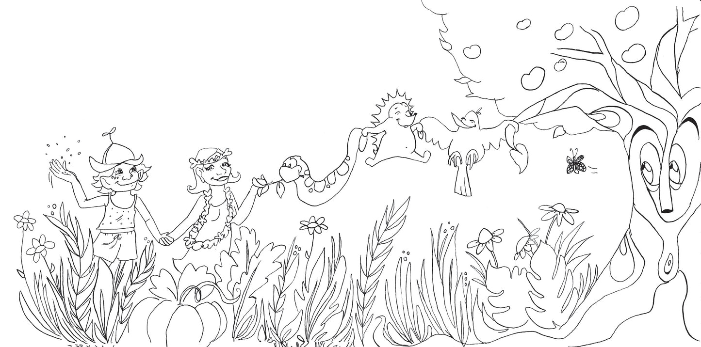 As One Big Family - Coloring pages by Anabel