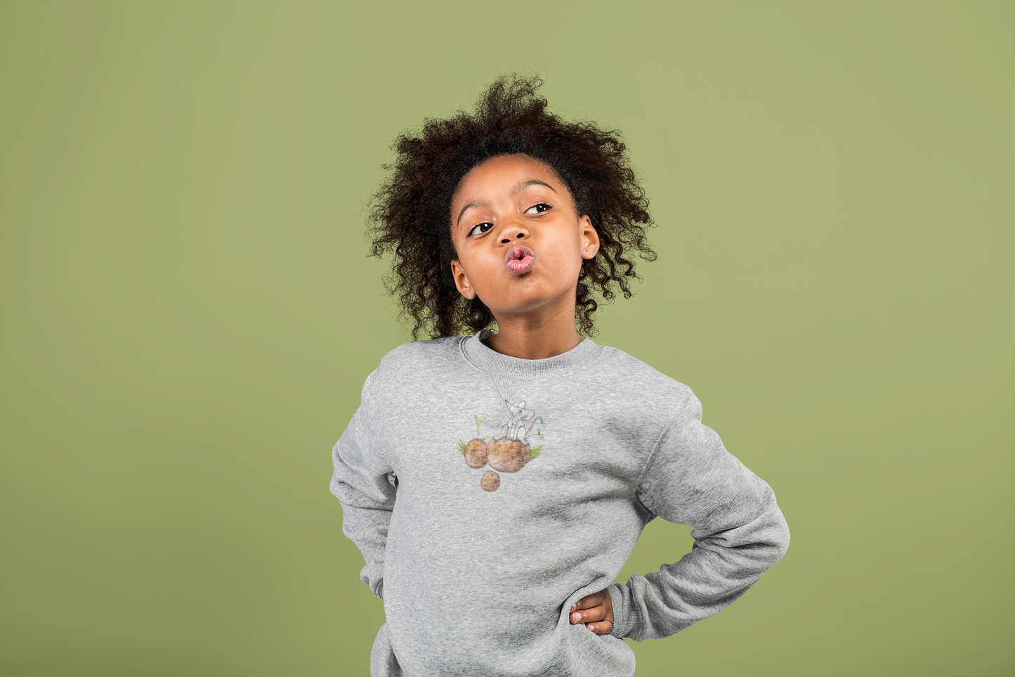 Little Mouse – Kids Sweatshirt by Anabel