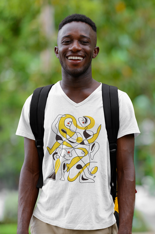 Doing - V-neck T-shirt by Jana